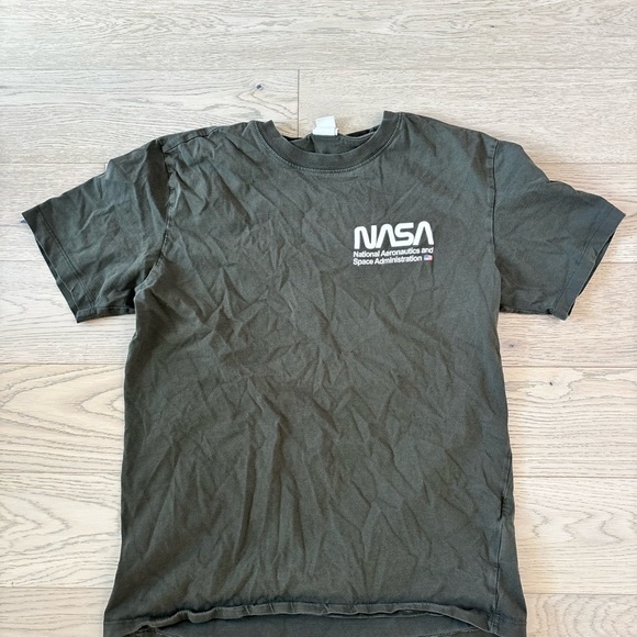 H&M Other - H&M Dark Green NASA Tee